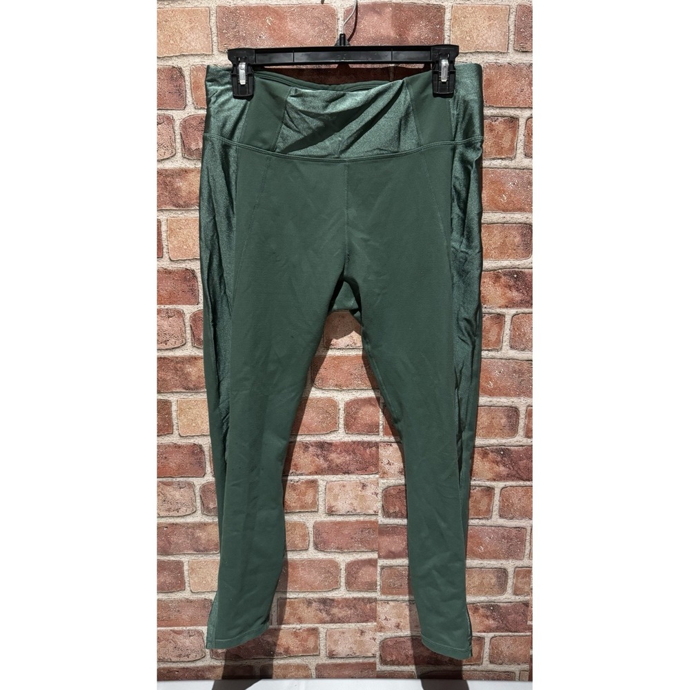 Powerhold by Fabletics Athletic Leggings Women's Size S/M Sage Green Shimmer